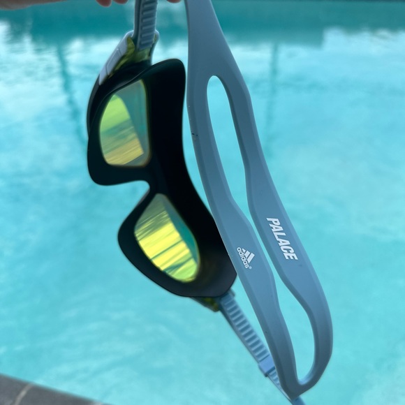 NWT ADIDAS X PALACE PERSISTAR 180 MASK MIRRORED SWIM GOGGLE GL7489 - Picture 5 of 9